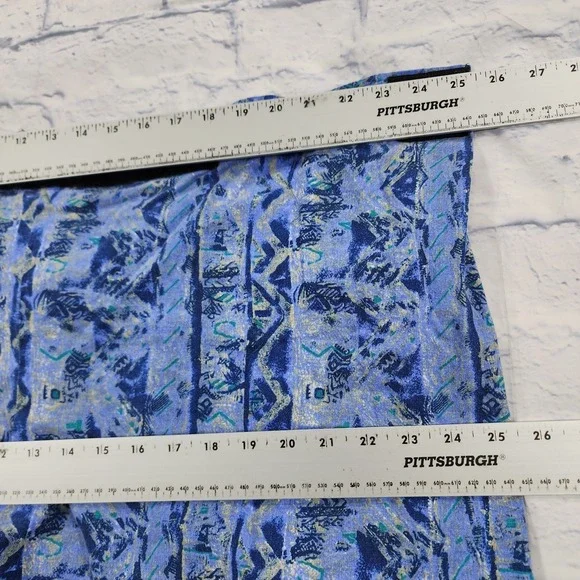 Athletic Works Blue Tribal Baggy MC Hammer Parachute Pants VINTAGE 90s MADE USA